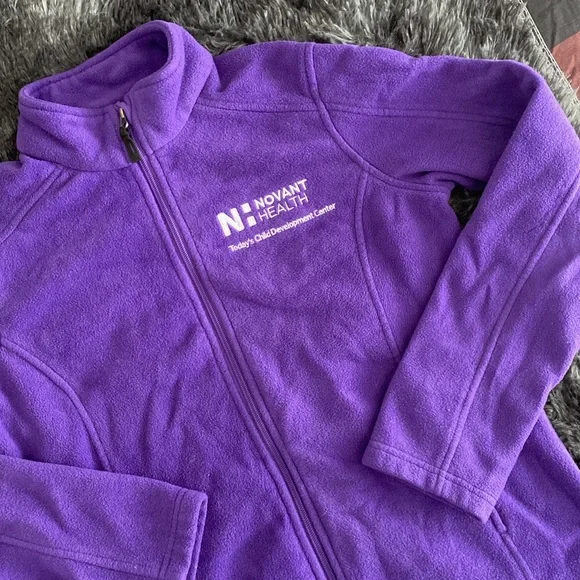 Novant Health purple fleece jacket - Today’s Child Learning Center edition - Picture 3 of 17